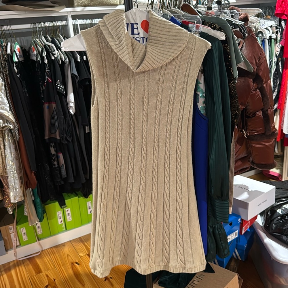 Cowl Neck sweater dress